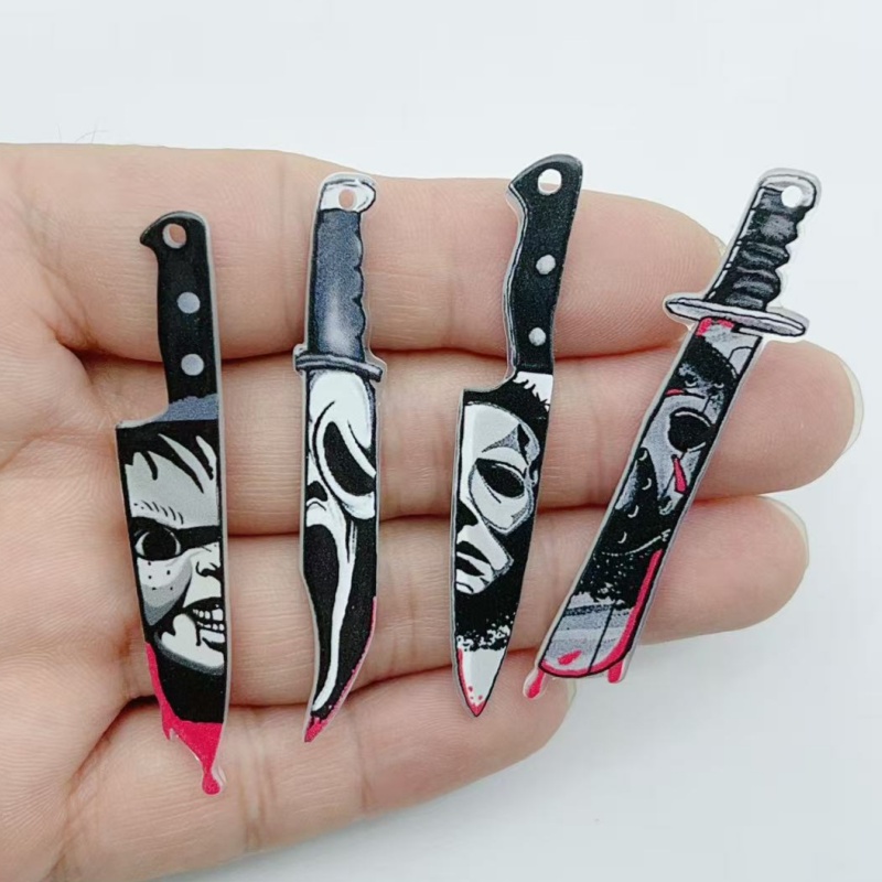 Halloween Party Supplies - 10 adet akrilik takı Cadılar Bayramı