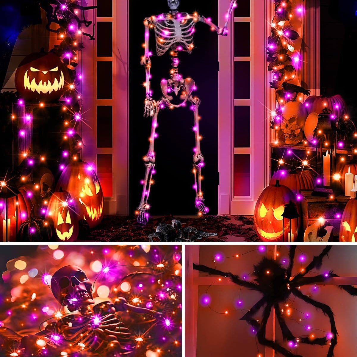 Cadılar bayramı LED güneş ener - Halloween Led String Lights Orange incelemesi ve fiyatı
