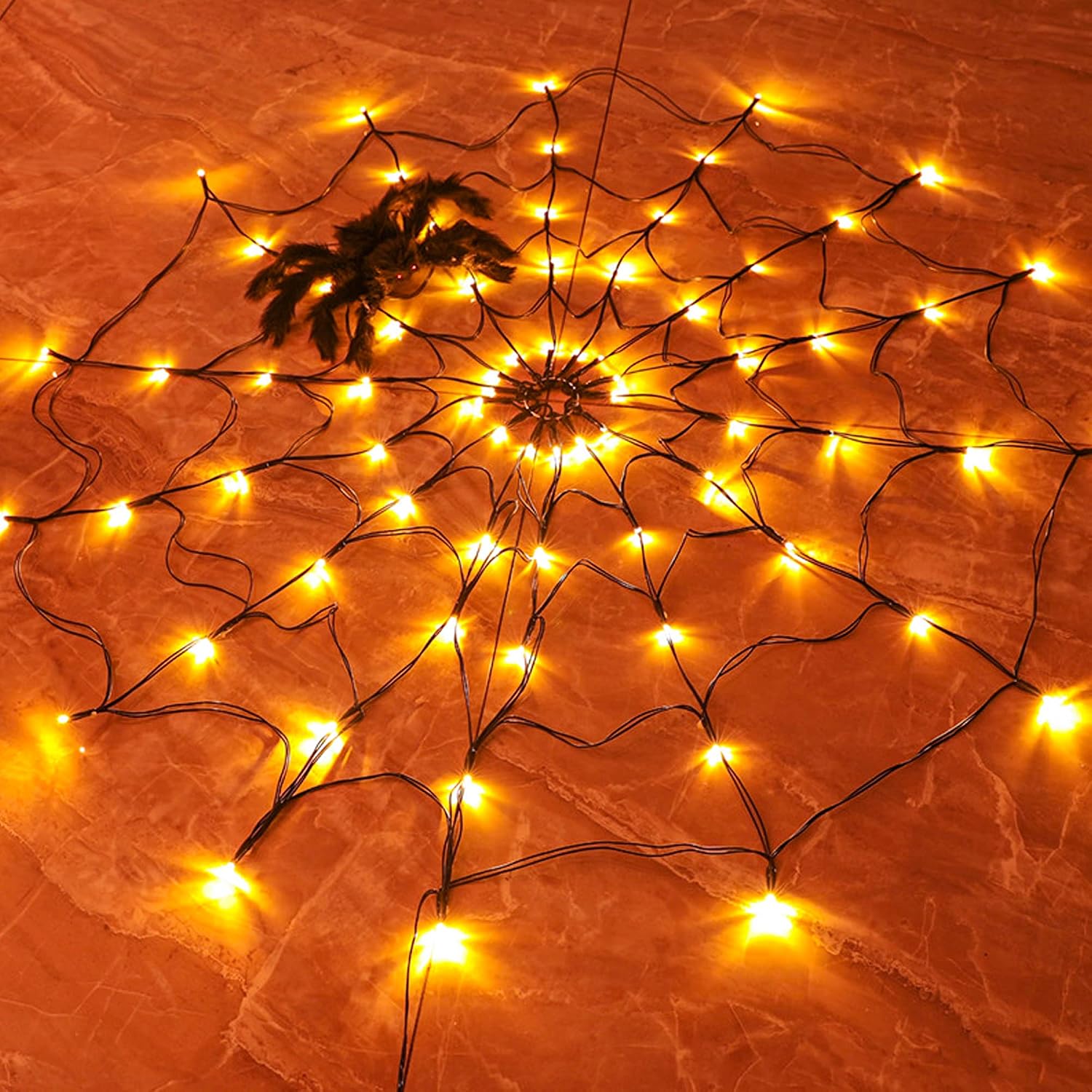 1-4 adet Cadılar Bayramı Örümc - Halloween Led String Lights Orange incelemesi ve fiyatı
