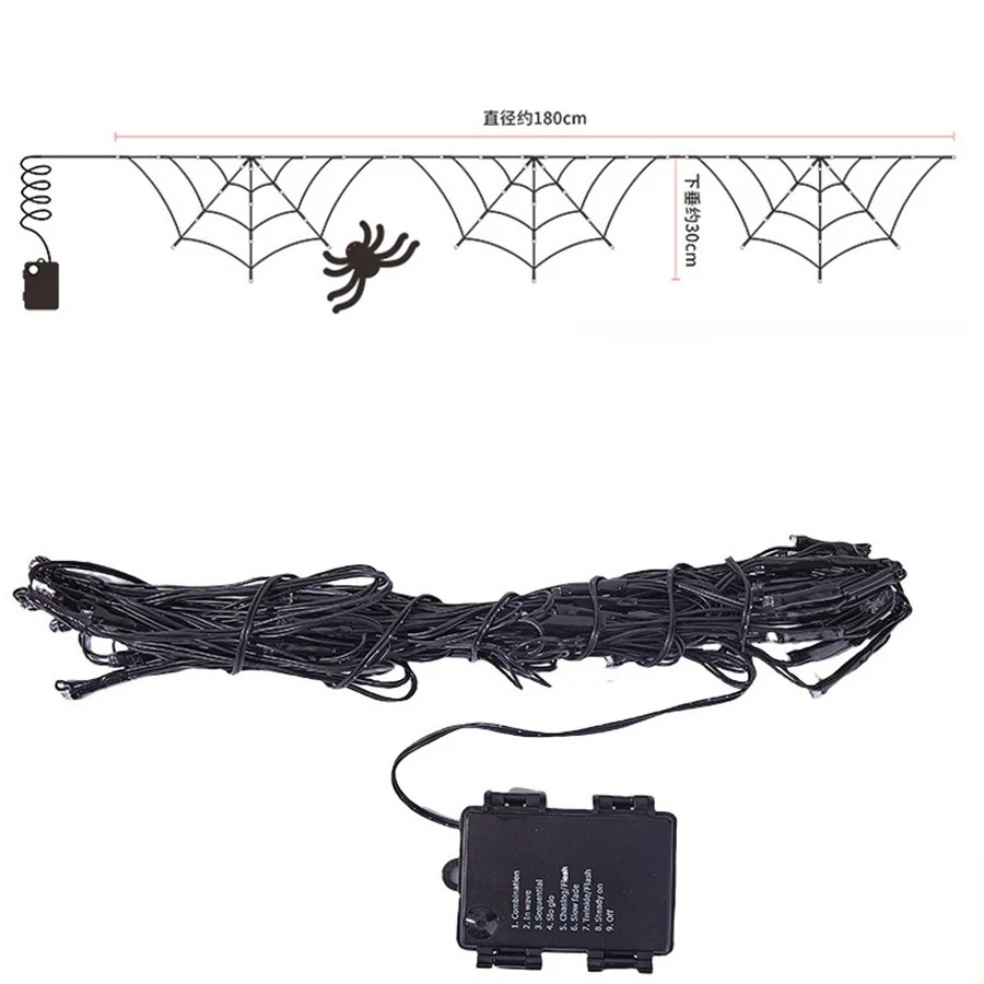 Cadılar Bayramı Örümcek Ağı Iş - Halloween Led String Lights Orange incelemesi ve fiyatı