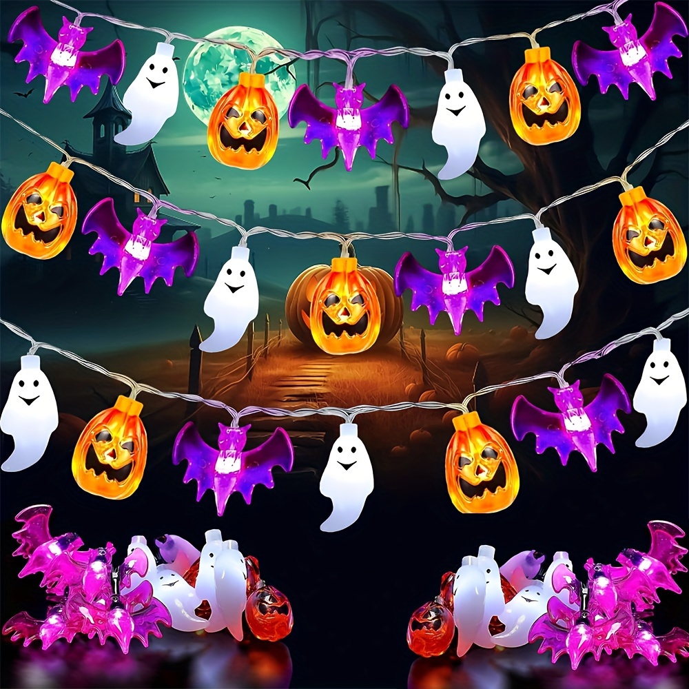 Sevimli Kabak Yarasa Hayalet C - Halloween Led String Lights Orange incelemesi ve fiyatı