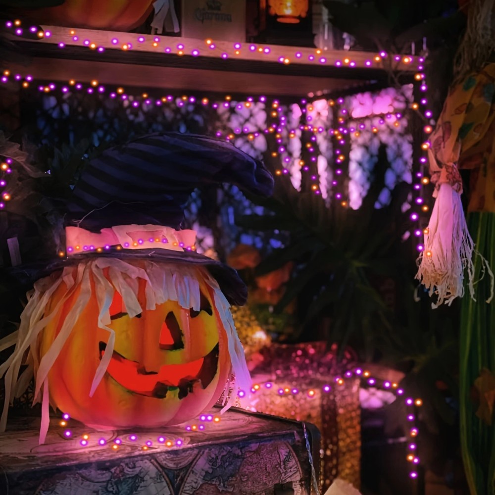 1 adet 12M100LED cadılar bayra - Halloween Led String Lights Orange incelemesi ve fiyatı