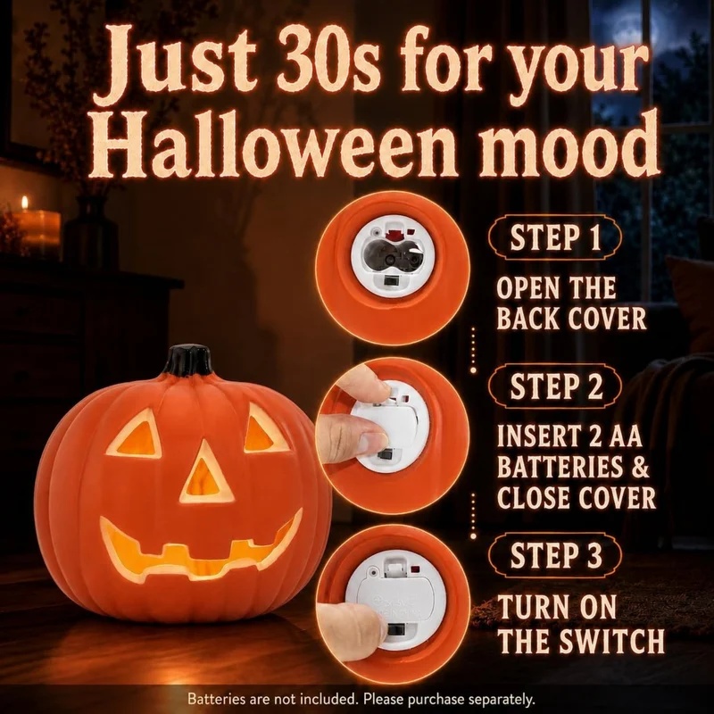Cadılar Bayramı LED'li Balkaba - Halloween Pumpkin Decor Led incelemesi ve fiyatı