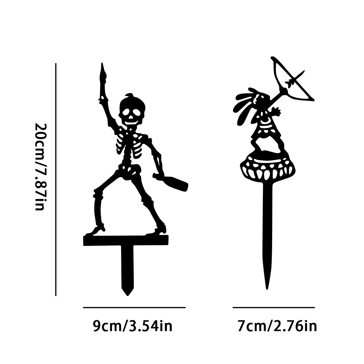 2D 1 adet Metal Taşınabilir İs - Halloween Skeleton Decoration incelemesi ve fiyatı